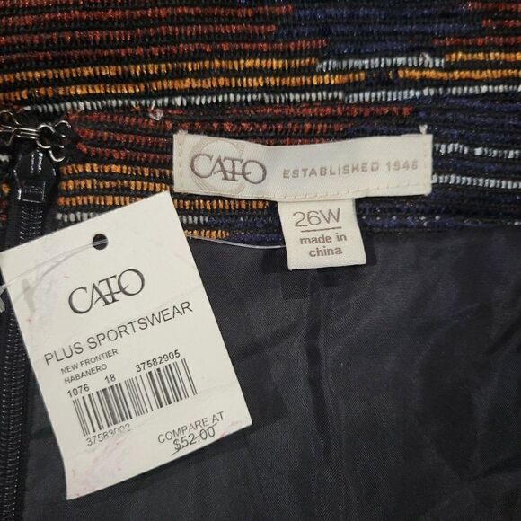 Cato New Frontier Habanero Mini Skirt (Size 26W) - Picture 3 of 4
